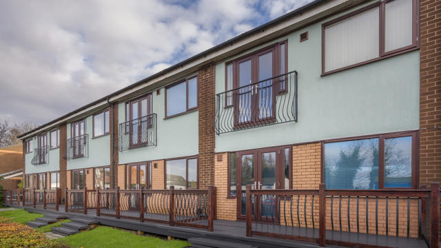 The back of our Seymour property showing off all their balconies
