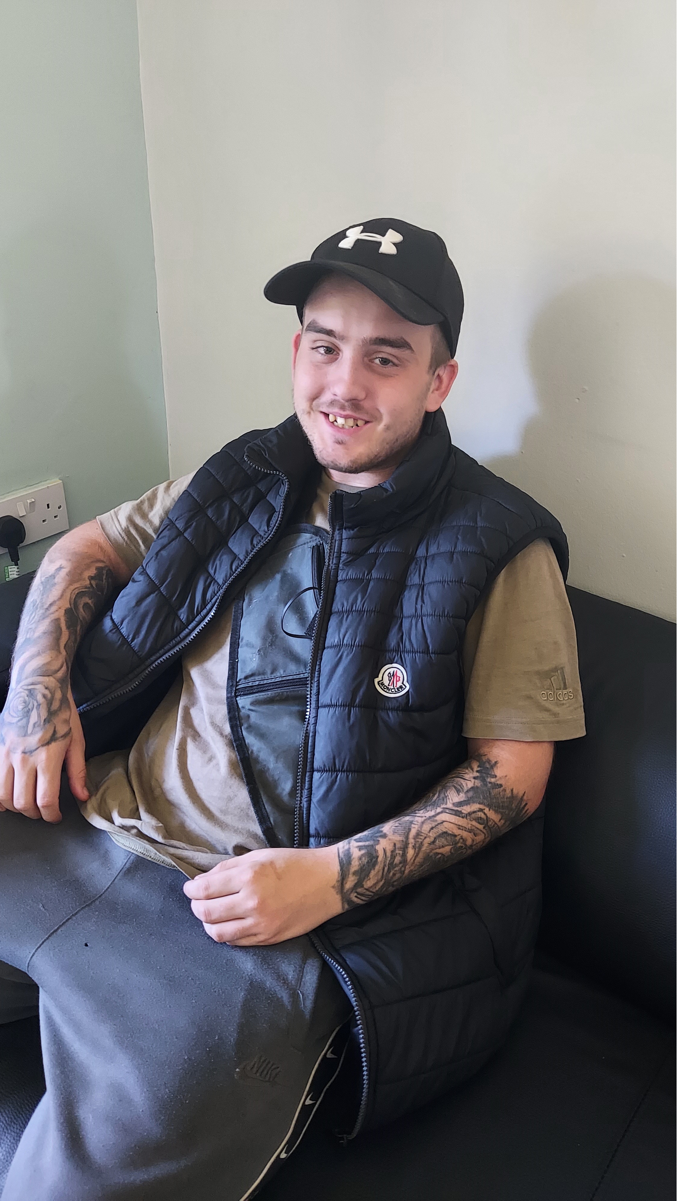 Resident in jacket at Greenbank