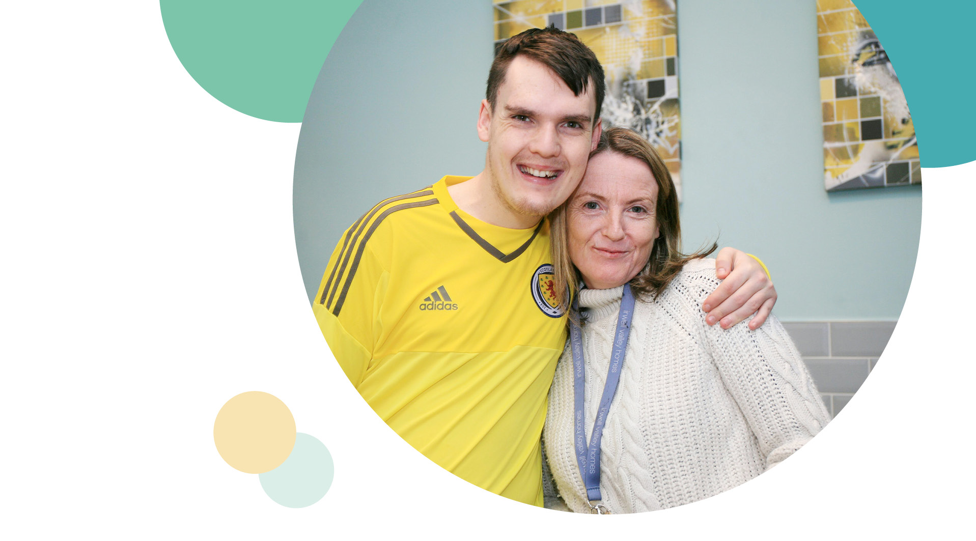 Boy posing with Irwell Valley Employee