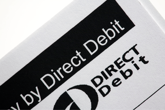 A direct debit letter