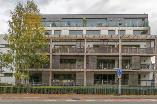 Our property with a rooftop garden and balconies 