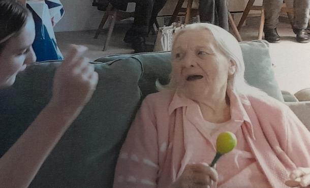 Resident with Irwell Valley Employee