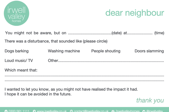 Images of our dear neighbour card