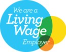 Real Living Wage blue and yellow logo