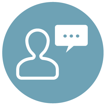 Talking Emoji in a blue background 